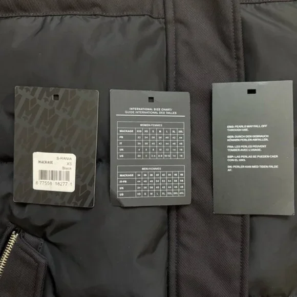 Mackage Shearling/Down Jacket XS - Picture 10 of 13